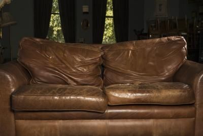 How to Clean and Restore Leather Furniture | Faux leather couch .