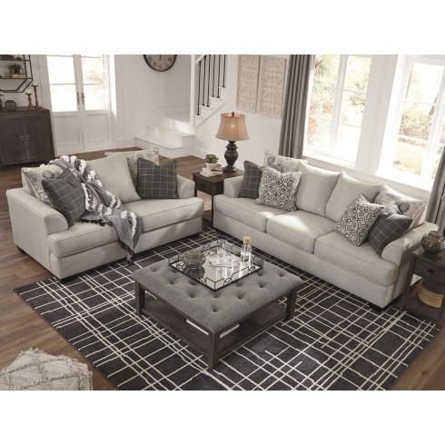 Sale Ashley Furniture Velletri Living Room Set in Pewter 79604-S