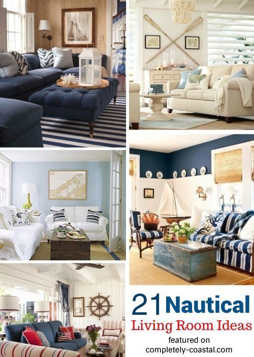 21 Nautical Living Room Decor & Interior Design Ideas | Coastal .