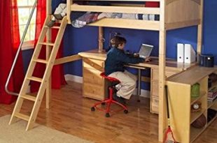 Amazon.com: Maxtrix Kids Grand 3 / Giant 3 Full High Loft Bed with .