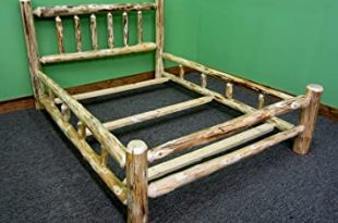 Amazon.com: Midwest Log Furniture- Rustic Log Bed - King: Kitchen .