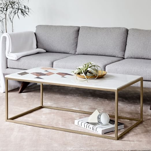 Indian Marble Coffee Table | west elm | Coffee table, Marble top .