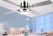 Modern Ceiling Fan With LED light 4 Wood Blades Remote Control For .