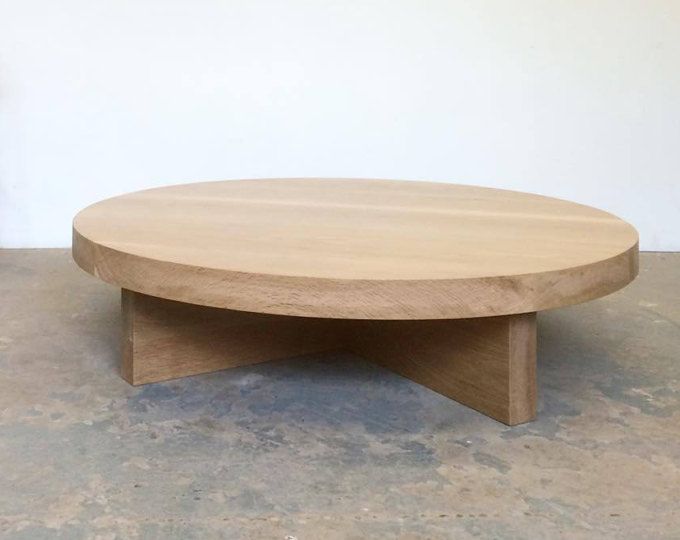 White Oak Coffee Table Round - Free Shipping Dylan Design Co .