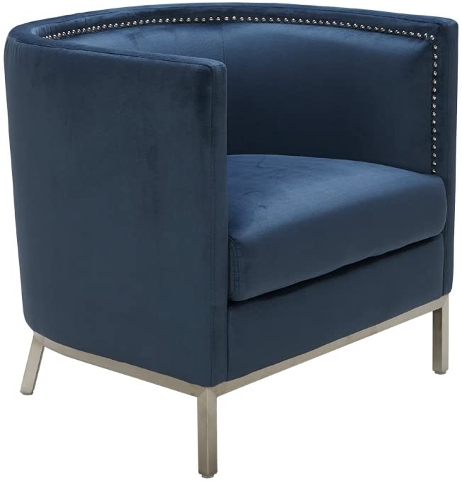 Amazon.com: Sunpan 5West Occasional Chairs, 29.5" x 29.5", Blue .