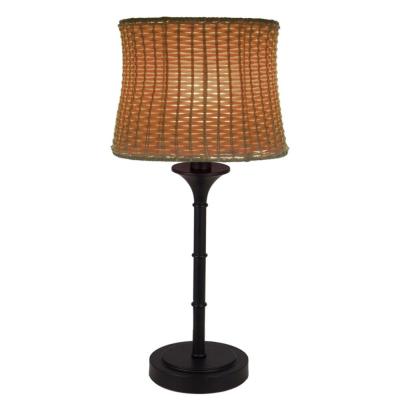 River of Goods 25.25 in. H Brown Outdoor/Indoor Table Lamp with .