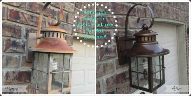 Refinish Outdoor Light Fixtures | Outdoor light fixtures, Outdoor .