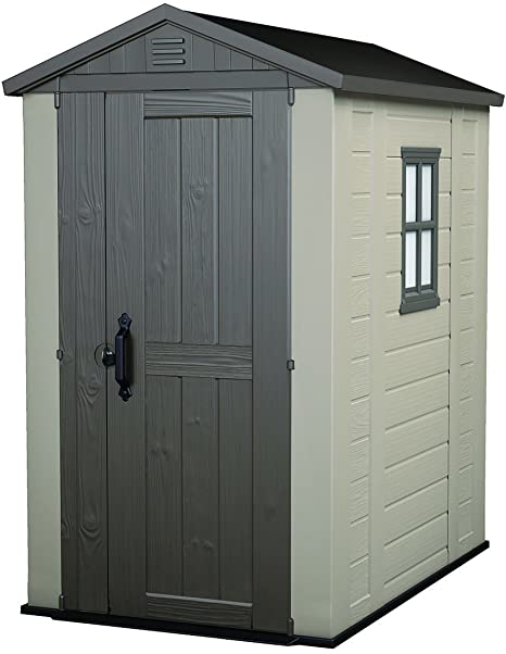 Amazon.com : Keter Factor 4x6 Foot Large Resin Outdoor Shed with .