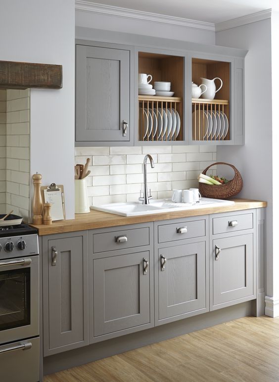 b&q carisbrooke taupe kitchen - Google Search | Kitchen cabinet .