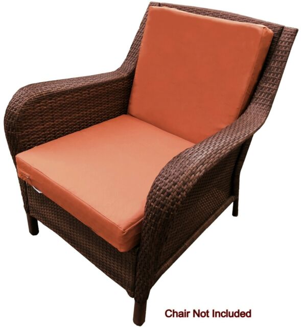 Outdoor 2 Pack Deep Seat Chair Patio Cushions Memory Foam 20"X18 .