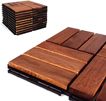 Deck Tiles - Patio Pavers - Acacia Wood Outdoor Flooring .