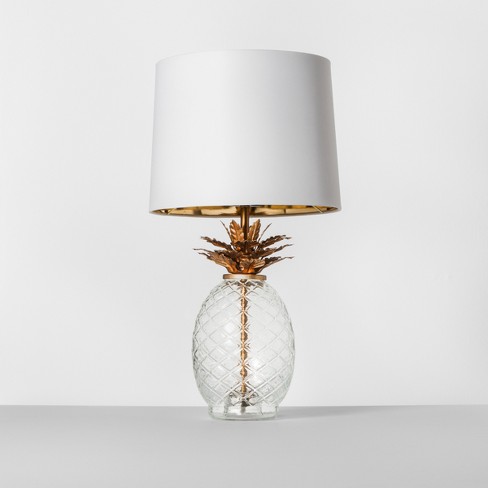 Glass Pineapple Table Lamp Brass - Opalhouse™ : Targ