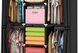 Amazon.com: YOUUD Wardrobe Storage Closet Clothes Portable .
