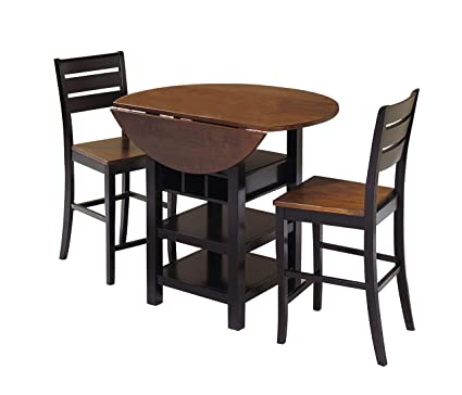 Amazon.com - Sunset Trading Quincy Dining Pub Table Set, Black .