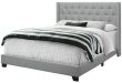Monarch Specialties Grey Queen Bed Frame at Lowes.c
