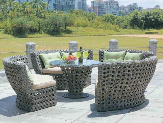 China Rattan Garden Furniture Round Table Chairs Sets for Outdoor .