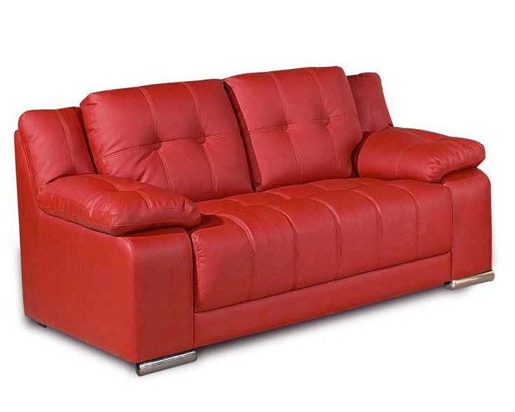 Red Leather 2 Seater Sofa | Sofa, 2 seater sofa, Sofa inspirati