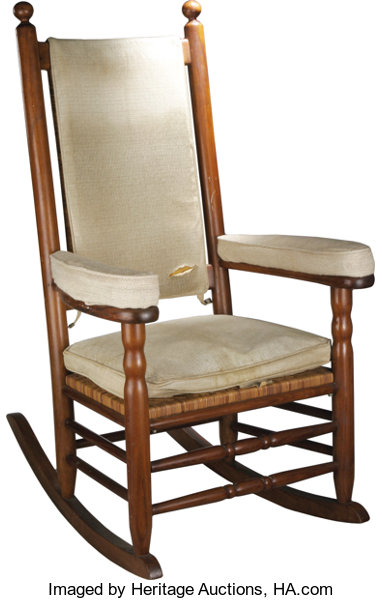 President John F. Kennedy's Personal Rocking Chair from his White .