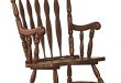 Amazon.com: Windsor Rocking Chair Medium Brown: Kitchen & Dini