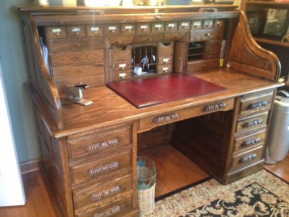 old roll top desk with hidden compartments - Google Search | Roll .