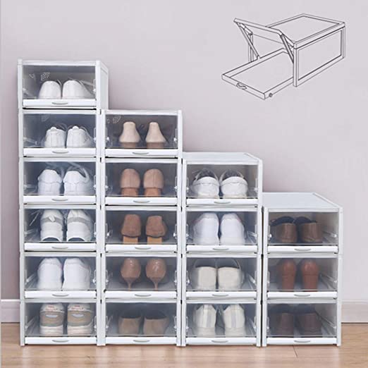 Amazon.com: Matoen 3pcs Storage Shoes Box Push Drawer Type Shoe .