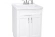 Transform 21.45-in x 24.21-in 1-Basin White FreestAnding Abs .