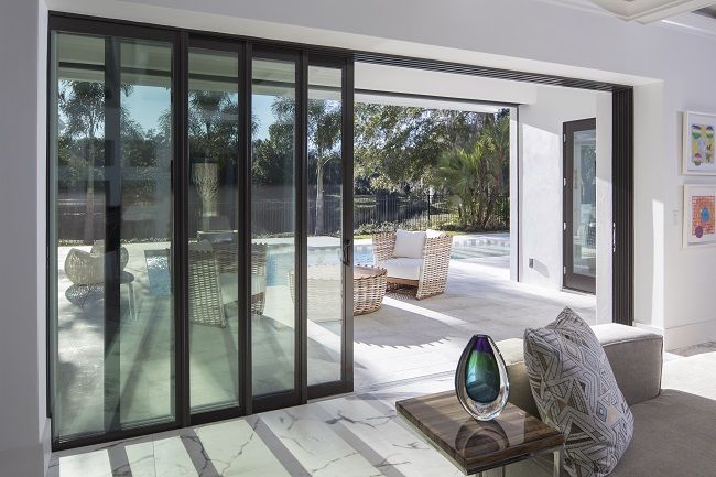 Sliding patio doors fit perfectly in rooms where there isn't an .