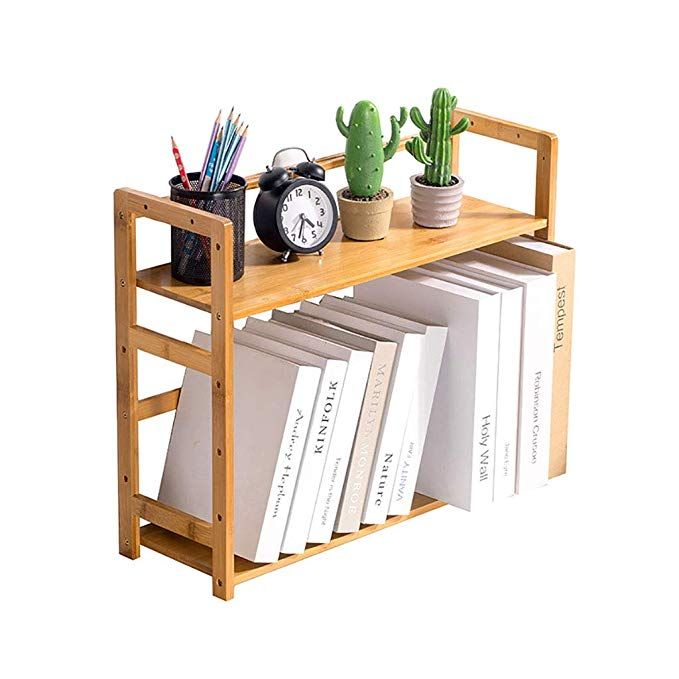 Amazon.com: WERTF Bookshelf Table Small Bookshelf Creative .