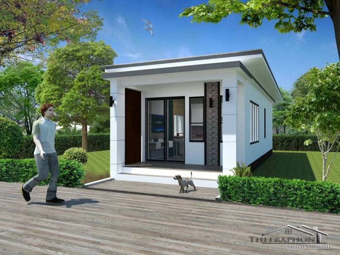 Cottage-like one-bedroom house - Pinoy House Pla