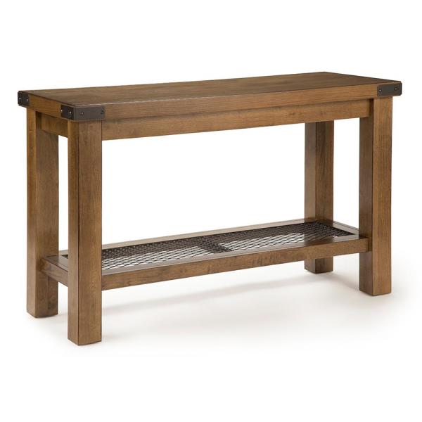 Steve Silver Hailee Dark Brown Oak Sofa Table HA150S - The Home Dep