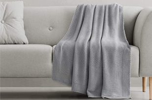 Amazon.com: Bedsure Knitted Throw Blanket for Sofa and Couch .
