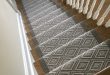 Flat-weave Wool Stair Runner with Wide Binding - Transitional .
