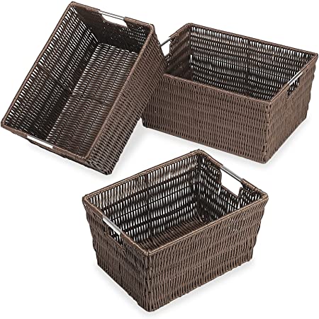 Amazon.com - Whitmor Rattique Java Set of 3 Pieces Storage Baskets .