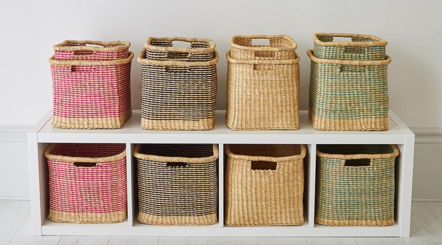 Square and Rectangular Storage Baskets | Hand Woven Baskets From .
