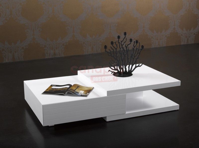 modèle table basse blanche pas cher | Table basse blanche design .