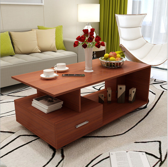China Living Room Furniture Melamine Particle Board Coffee Table .