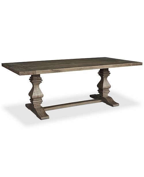 Furniture Tristan Trestle Dining Table, Created for Macy's .