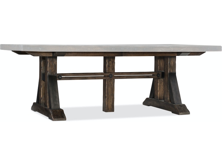 Hooker Furniture Dining Room Roslyn County Trestle Dining Table w .