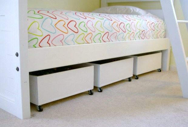 DIY Under Bed Storage • The Budget Decorat