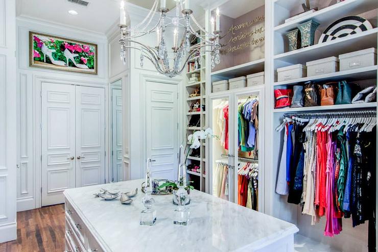 Double Doors to Walk In Closet - Transitional - Clos