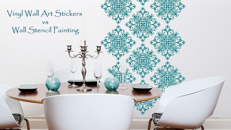 Vinyl Wall Art Stickers Or Wall Stencil Painting: Which is Better .