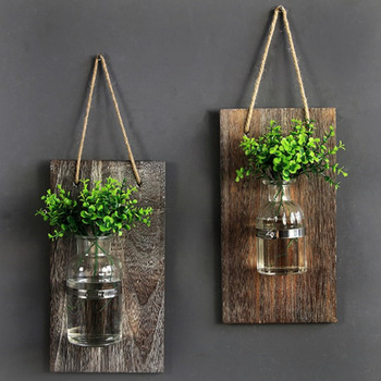 Decorative Mason Jar Wooden Wall Decor - Rustic Wall Sconces with .