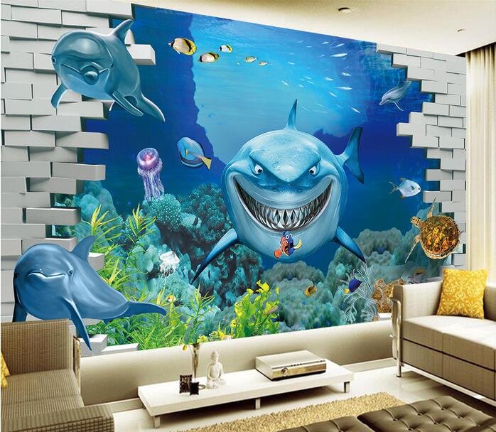 3d wallpaper custom mural non woven 3d room wallpaper undersea .