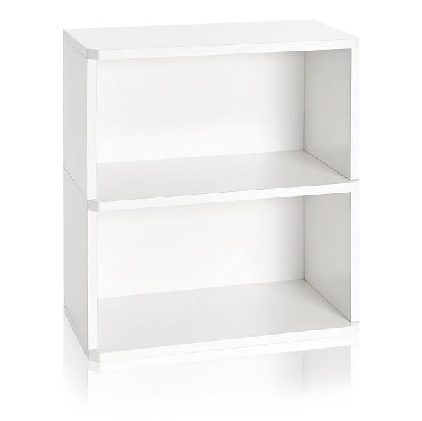 2-Shelf White Bookcase | Eco Friendly | Way Basi