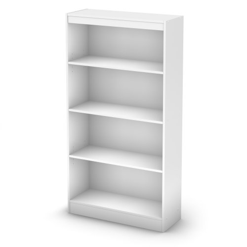 Amazon.com: South Shore 4-Shelf Storage Bookcase, Pure White .