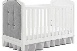 Baby Relax Luna 3-in-1 Upholstered Crib - White : Targ