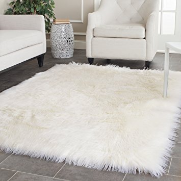 Floor White Shag Rug Modest On Floor Throughout Amazon Com .