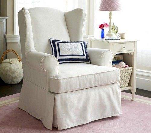 Download wingback chair slipcovers white | Slipcovers for chairs .