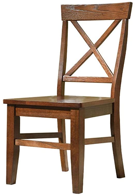 Amazon.com: WYQSZ American Home Solid Wood Chair, Oak Backrest .