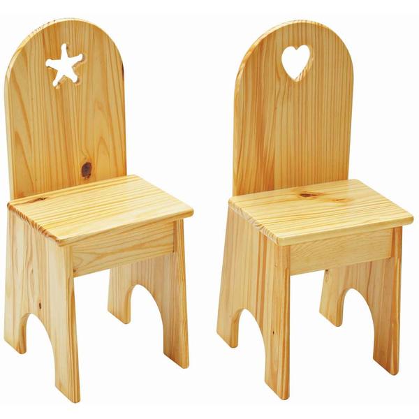 Children's Wooden Chairs - Set of